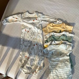 Premie bodysuits and sleeper